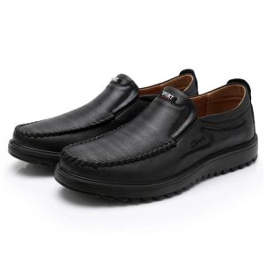 Collection for man תיקים ונעליים Men Soft Leather Daily Shoes Casual Business Oxfords